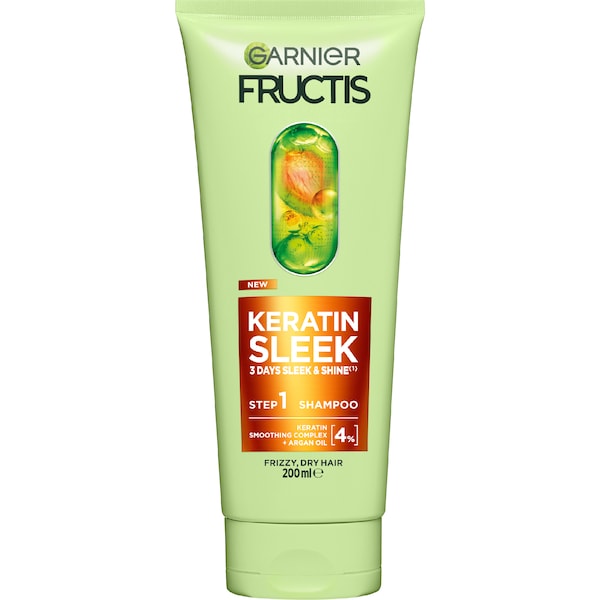Garnier Fructis Keratin Sleek Shampoo 200mL