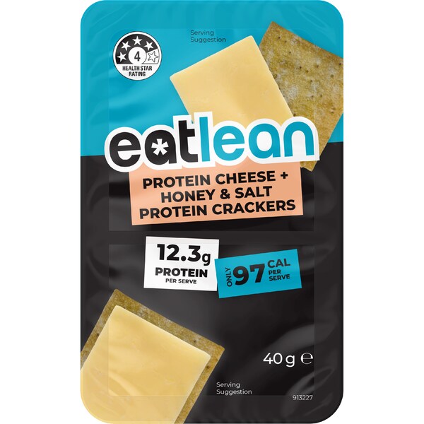 Eat Lean Protein Cheese With Honey & Salt Protein Crackers 40g