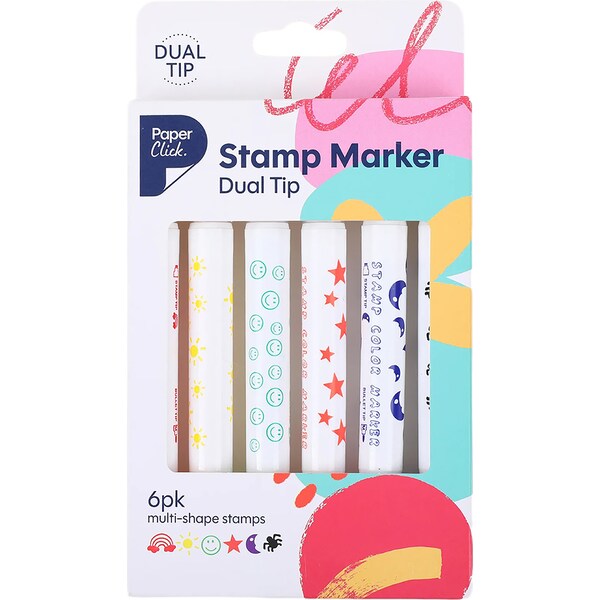 Paperclick Stamp Marker 6 pack