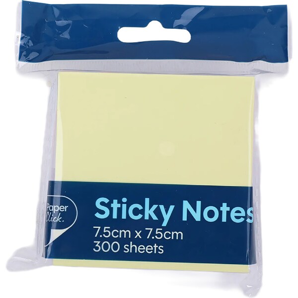 Paperclick Sticky Notes 300 Sheets each