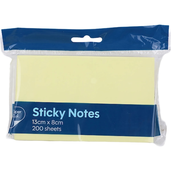 Paperclick Sticky Notes Wide 200 Sheets each