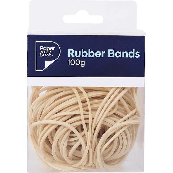 Paperclick Rubber Bands 100g