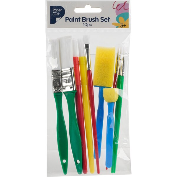 Paperclick Paint Brush Set 10 pack