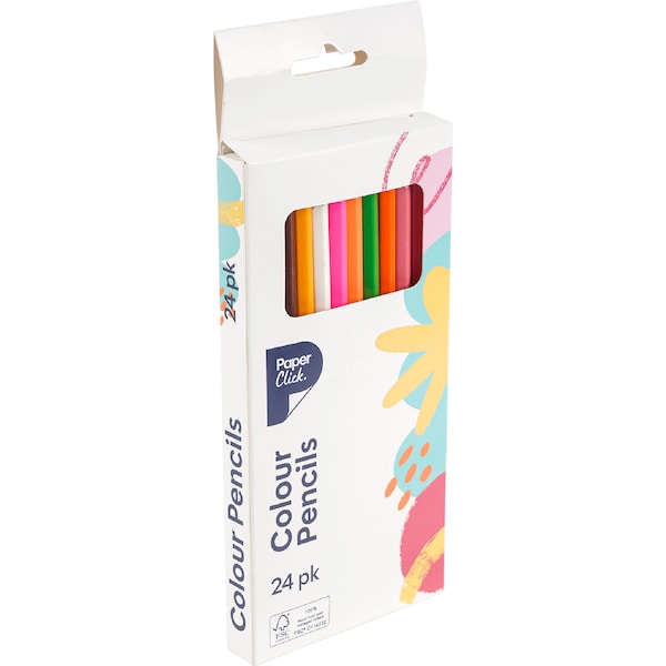 Paperclick Colouring Pencils 24 pack