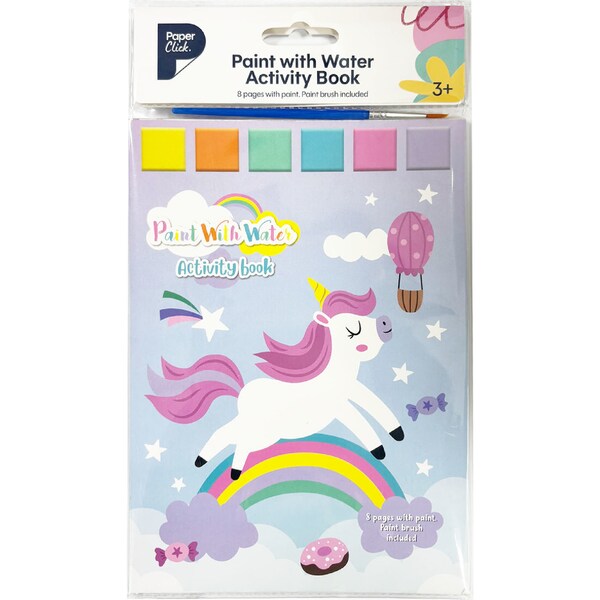 Paperclick Paint With Water Activity Book Assorted each