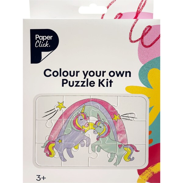 Paperclick Colour your Own Puzzle Kit Assorted each