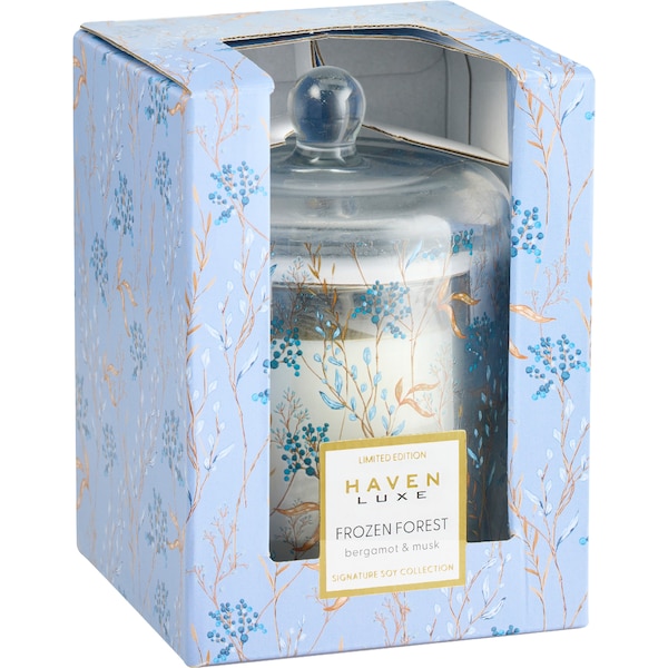 Haven Luxe Frozen Forest Soy Candle Bergamot & Musk each