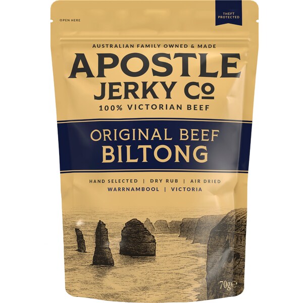 Apostle Jerky Co Beef Biltong Original 70g
