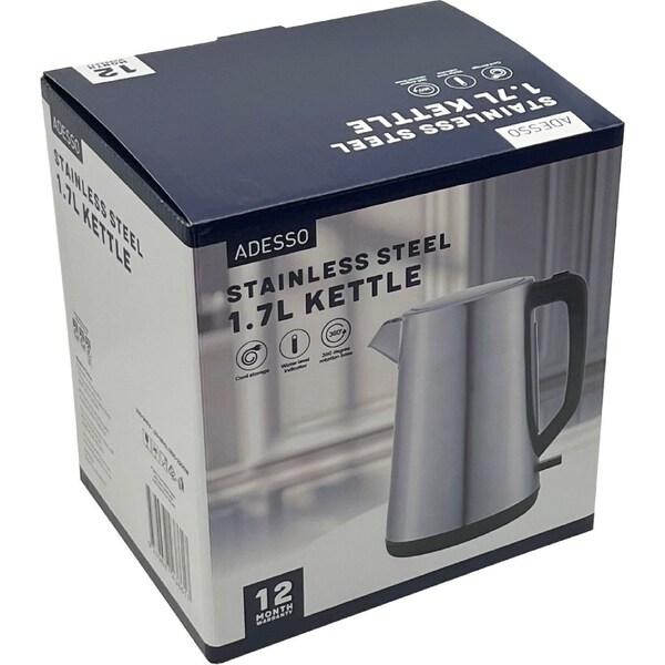 Adesso Stainless Steel Kettle 1.7L each