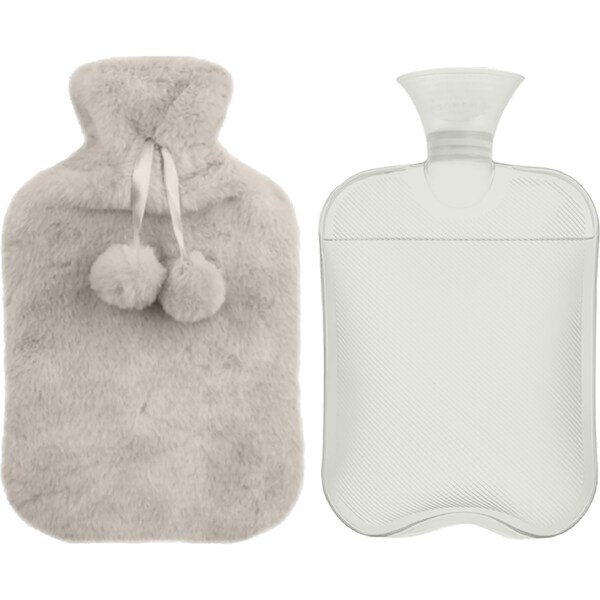 Snazzee Hot Water Bottle With Plush Cover each
