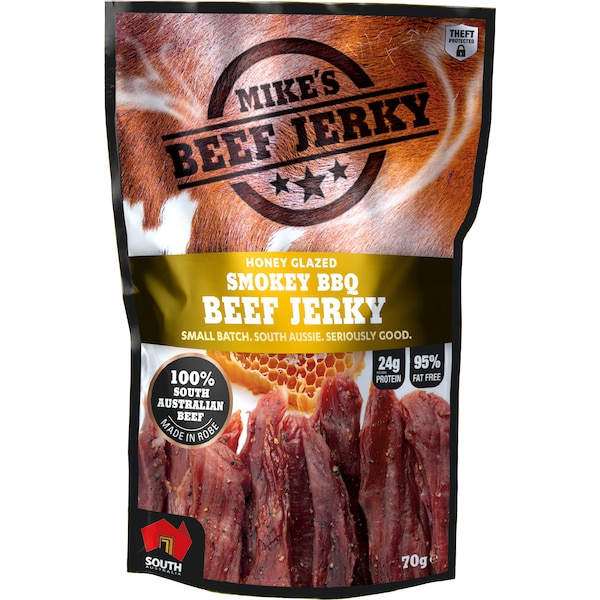 Mike's Beef Jerky Honey Glazed Smokey BBQ 70g