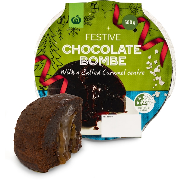 Woolworths Chocolate And Caramel Bombe 500g