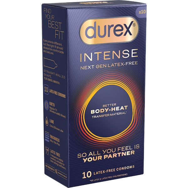 Durex Intense Body-Heat Condoms Regular 10 pack