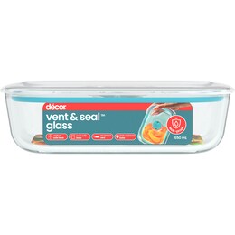 Decor Vent & Seal Glass Container 650mL each – Woolworths