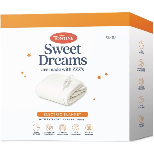 Tontine Sweet Dreams Electric Blanket Double Bed each
