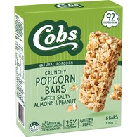 Cobs Crunchy Popcorn Bars Sweet Salty Almond & Peanut