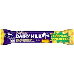Cadbury Dairy Milk Chocolate Bar Tropical Pineapple 46g – Woolworths