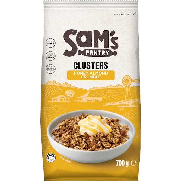 Sam's Pantry Clusters Honey Almond Crumble 700g