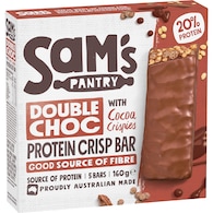 Sam's Pantry Protein Crisp Bars Double Choc