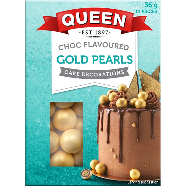 Queen Choc Gold Pearls 36g