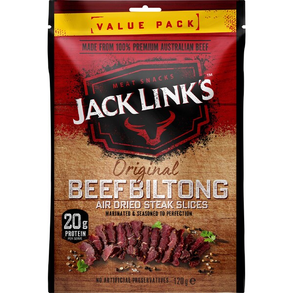 Jack Link's Original Beef Biltong Slices 120g