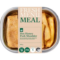 Fresh Menu Hot Honey Pork Shoulder With Vegetables & Chunky Chips