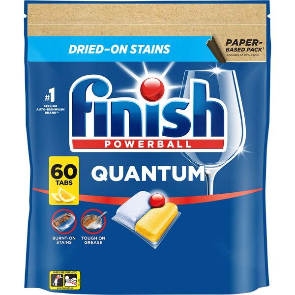 Finish Quantum Dishwashing Tablets Lemon 60 pack