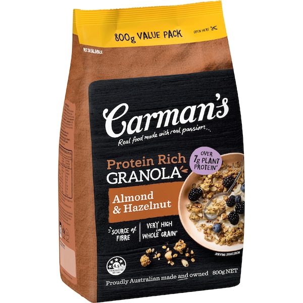 Carman's Protein Rich Granola Almond & Hazelnut 800g