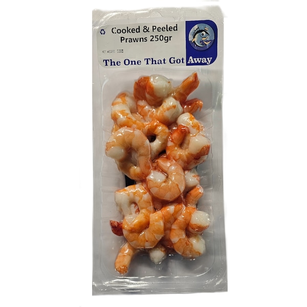 The One That Got Away Cooked & Pleeled Prawns 250g
