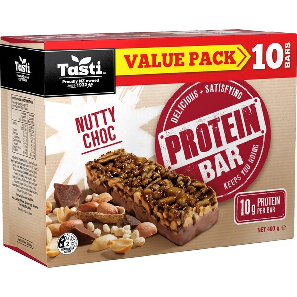 Tasti Protein Bar Nutty Choc 10 pack