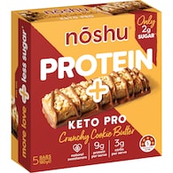 Noshu Protein Plus Keto Pro Bars Crunchy Cookie Butter