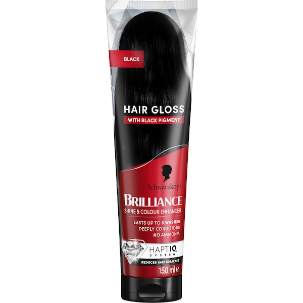 Schwarzkopf Brilliance Hair Gloss Black 150mL