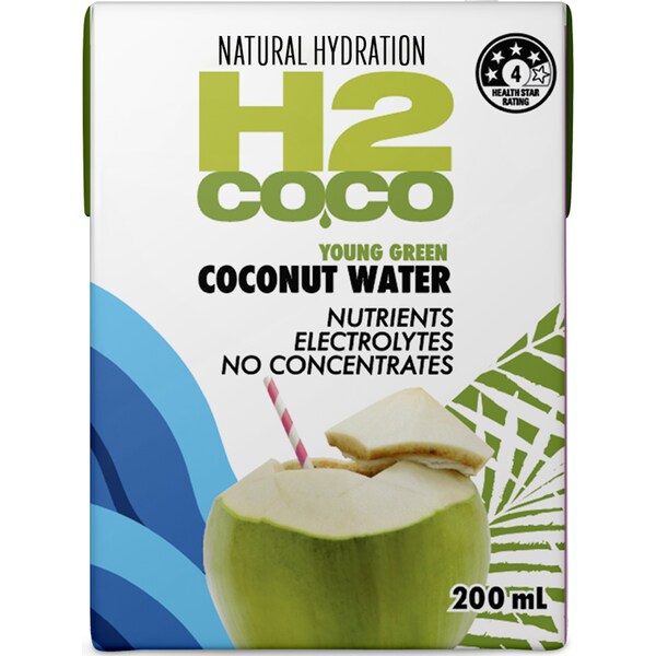 H2Coco Pure Coconut Water Lunch Box Popper 200mL