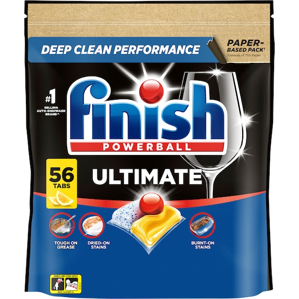 Finish Ultimate Dishwashing Tablets Lemon 56 pack