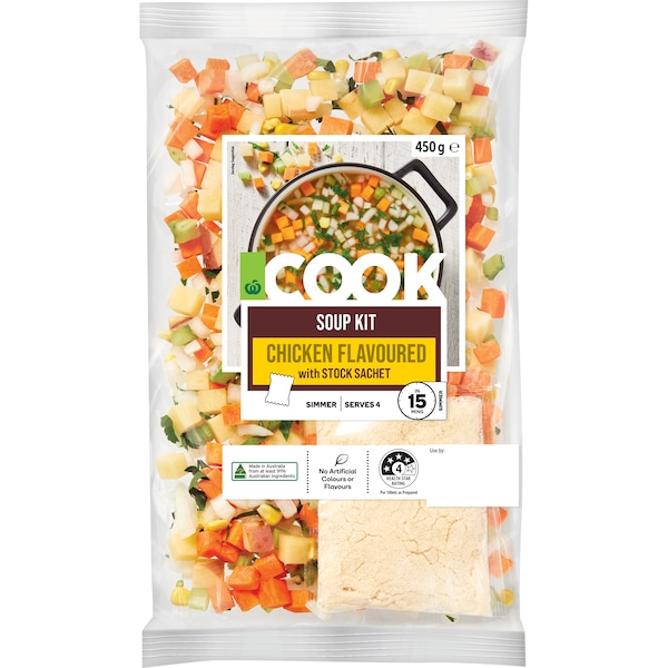 Woolworths COOK Chicken Flavoured Soup Kit 450g