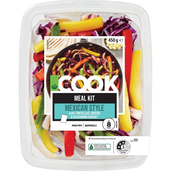 Woolworths COOK Mexican Style Meal Kit 450g