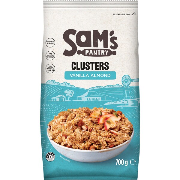 Sam's Pantry Clusters Vanilla Almond 700g