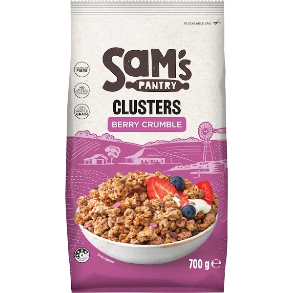 Sam's Pantry Clusters Berry Crumble 700g