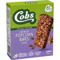 Cobs Crunchy Popcorn Bars Choc
