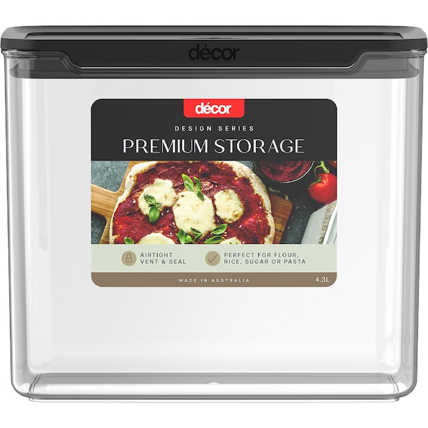 Decor Design Series Premium Pantry Storage Oblong 4.3L each