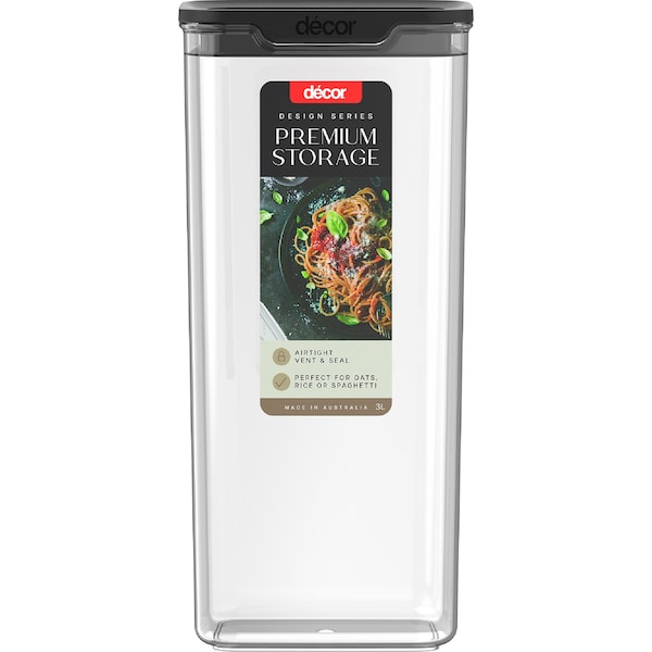 Decor Design Series Premium Pantry Storage Oblong 3L each