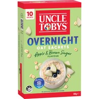 Uncle Tobys Overnight Oat Sachets Apple & Brown Sugar