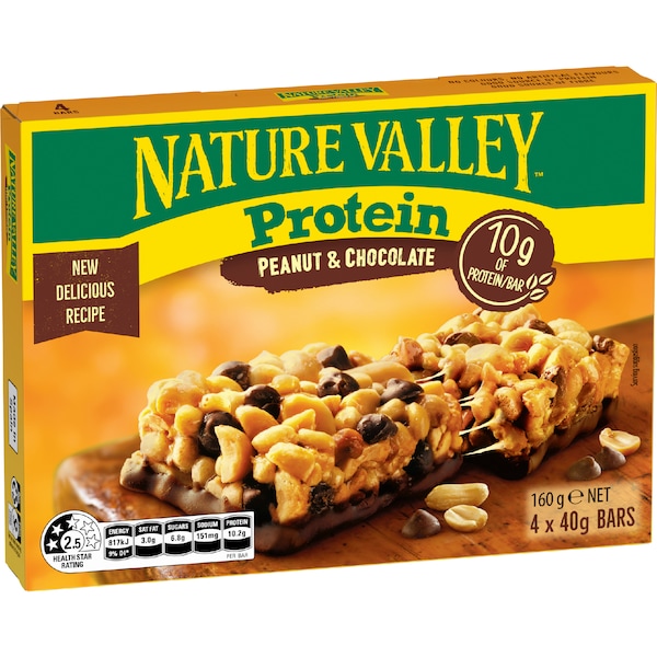 Nature Valley Protein Bars Peanut & Chocolate 40g x 4 pack