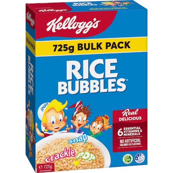 Kellogg's Rice Bubbles Breakfast Cereal 725g