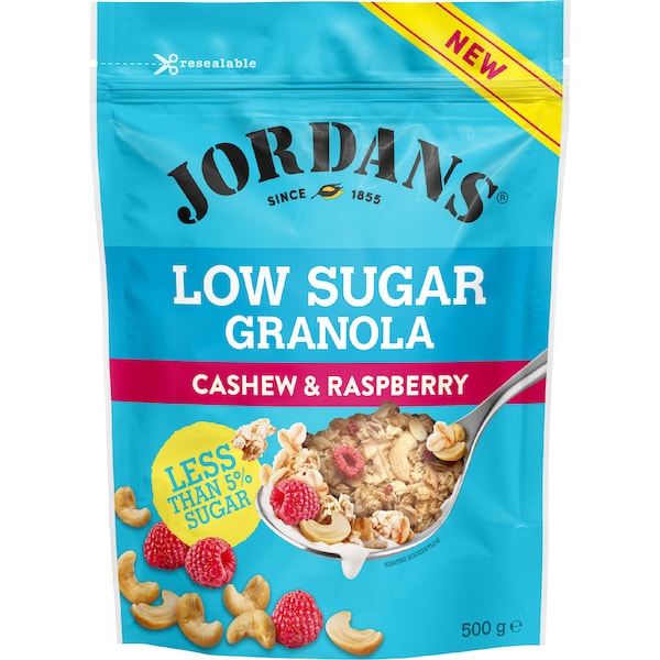 Jordans Low Sugar Granola Cashew & Raspberry 500g
