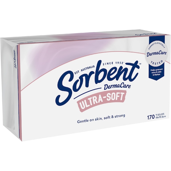 Sorbent Facial Tissues Ultra Soft 170 pack