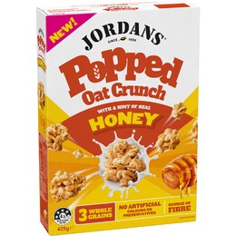 Jordans Popped Oat Crunch Honey 425g – Woolworths