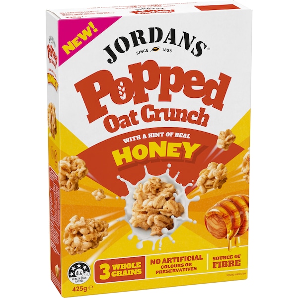 Jordans Popped Oat Crunch Honey 425g