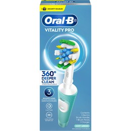Oral-B Vitality Pro Rechargeable Toothbrush Deeper Clean Mint each – Woolworths