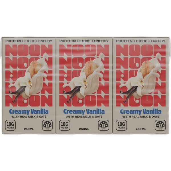 Noon Liquid Breakfast Creamy Vanilla 250mL x 3 pack